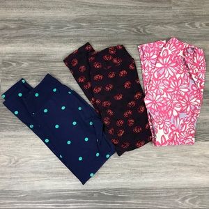 *3 for $25* LuLaRoe Print Leggings OS Lot o…